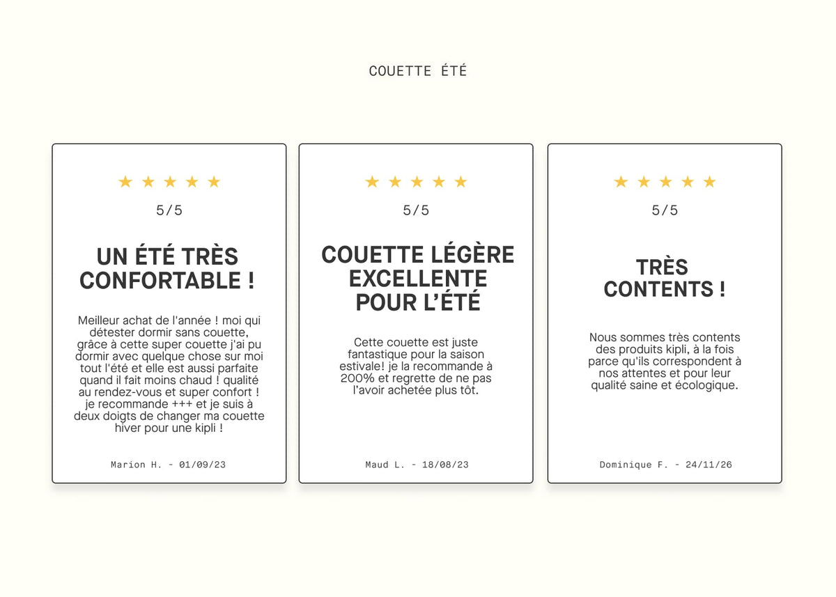 Couette été