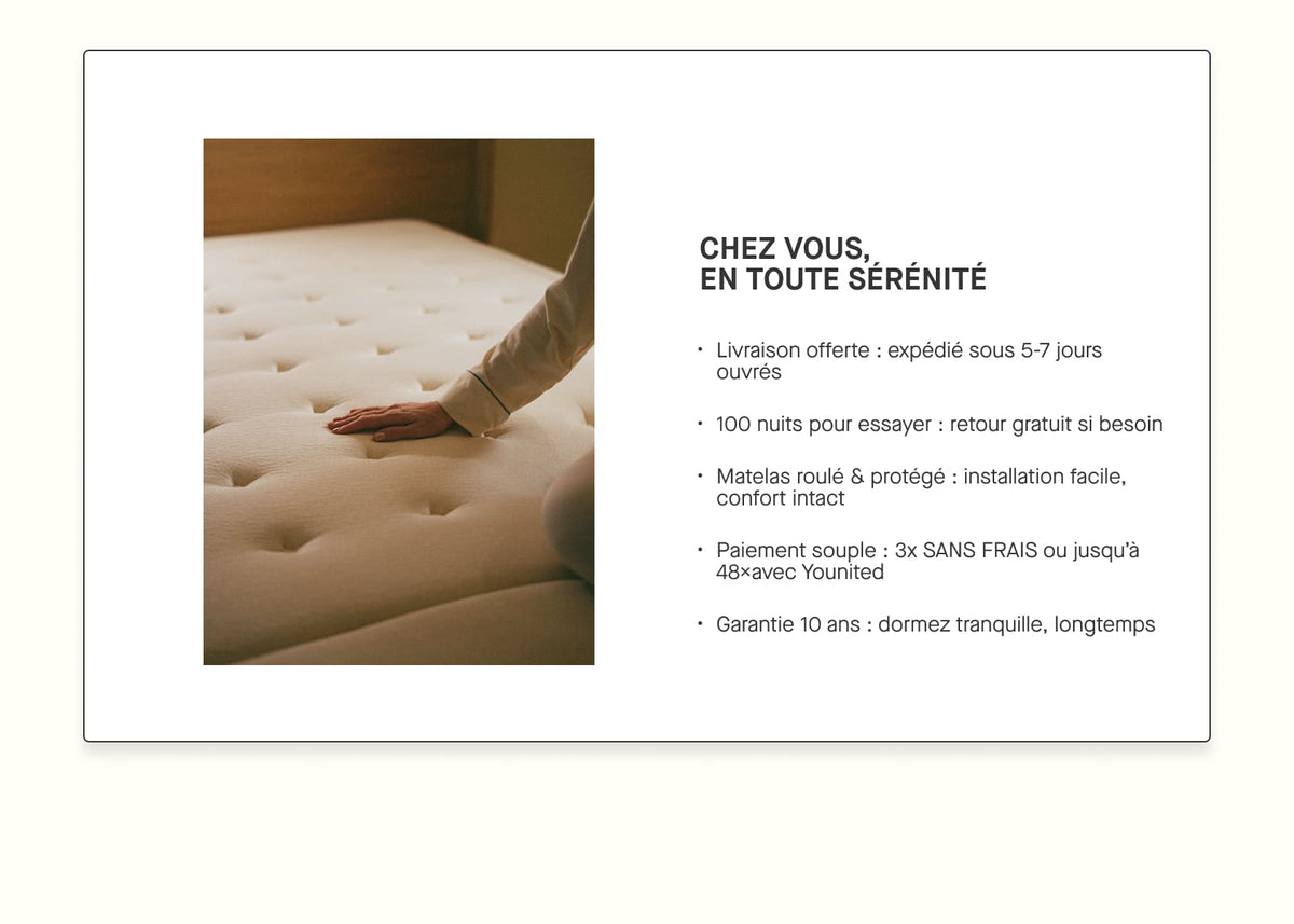 Matelas latex naturel Premium