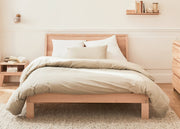 Bett mit Lattenrost aus massiver Buche NOVA