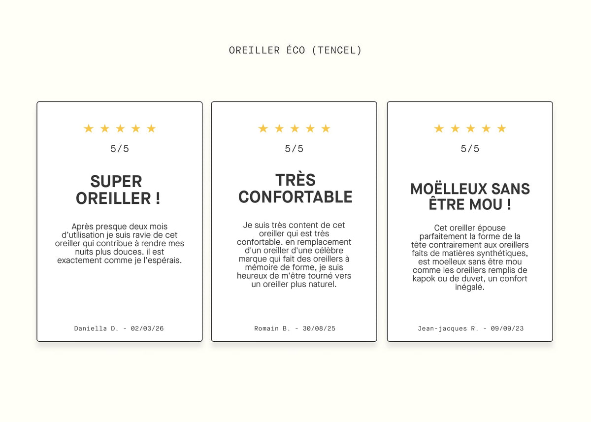 Oreiller écologique