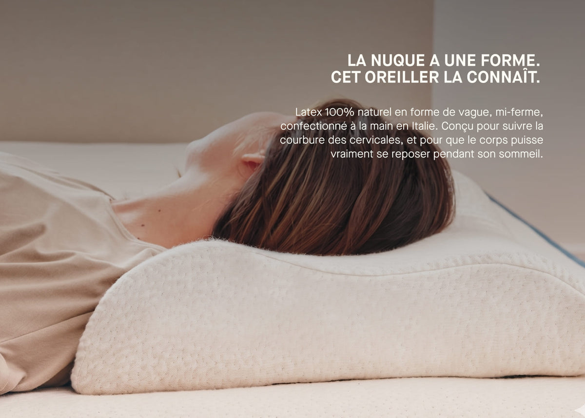 Oreiller ergonomique en latex naturel