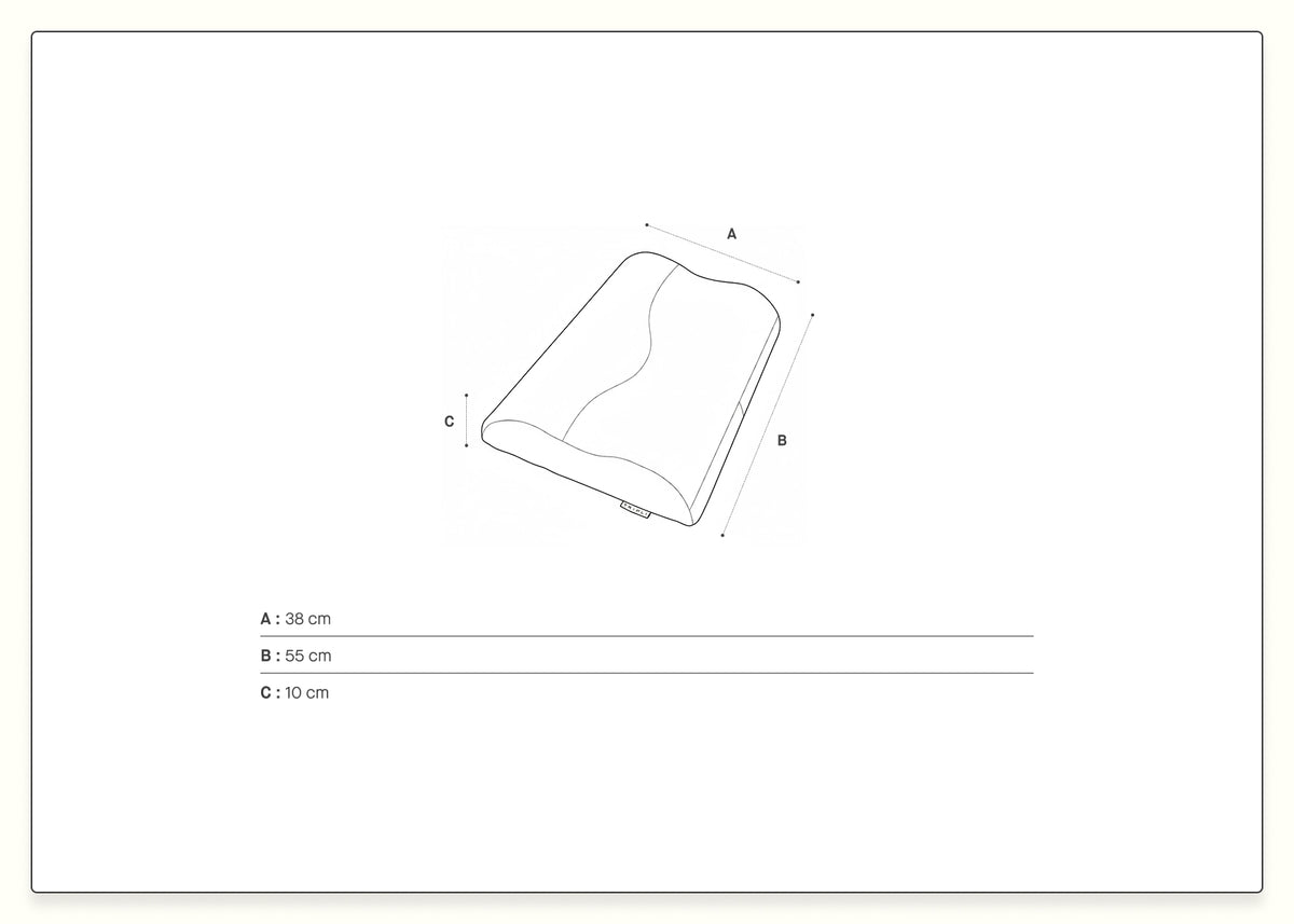 Oreiller ergonomique en latex naturel
